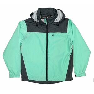 Frogg Toggs Women's S/M River Toadz Waterproof Rain Jacket Seafoam Green & Gray
